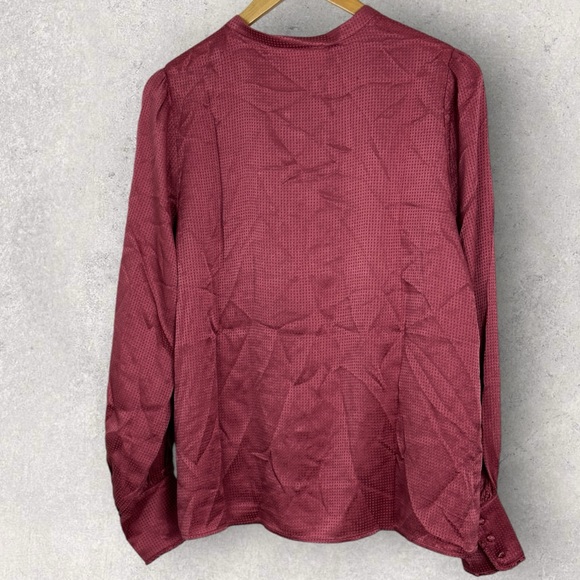 Sezane 100% Silk Lea Shirt Blush Pink Size 40 French US 8 Blouse Button Down Top - Picture 6 of 16